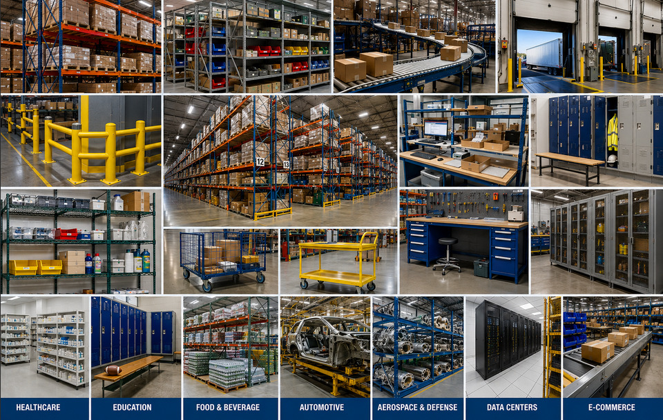 Warehouse Equipment, Storage Systems & Material Handling Products